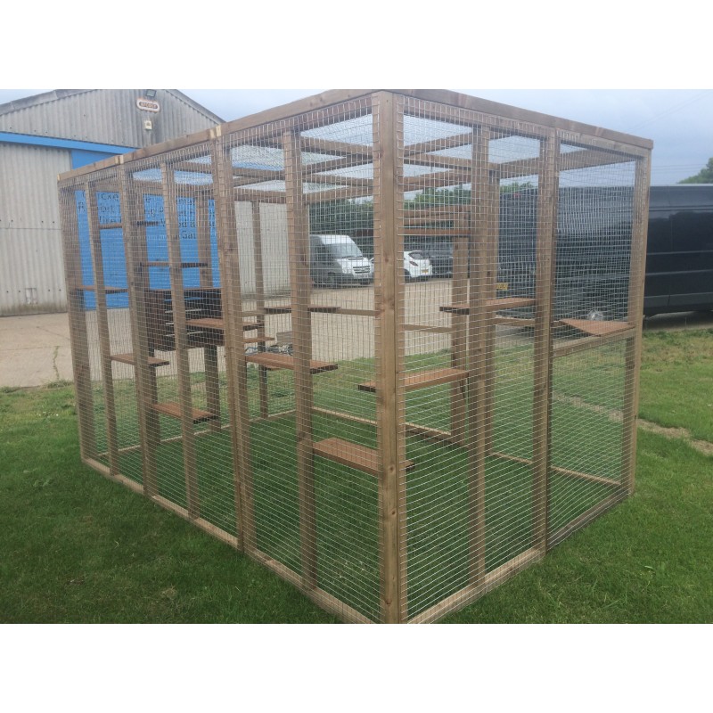 Chicken wire hot sale cat enclosure